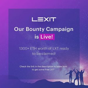 Get More LXT token through LEXIT Bounty Campaign